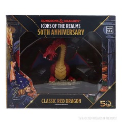 DUNGEONS AND DRAGONS: ICONS OF THE REALMS MINIATURES (SET 31): 50TH ANNIVERSARY: CLASSSIC RED DRAGON BOXED SET